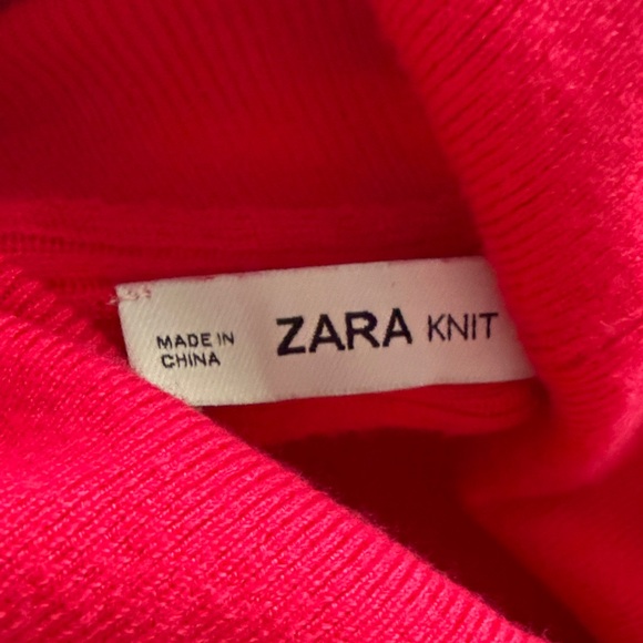 Zara ribbed reddish pink Sweater - Picture 3 of 3